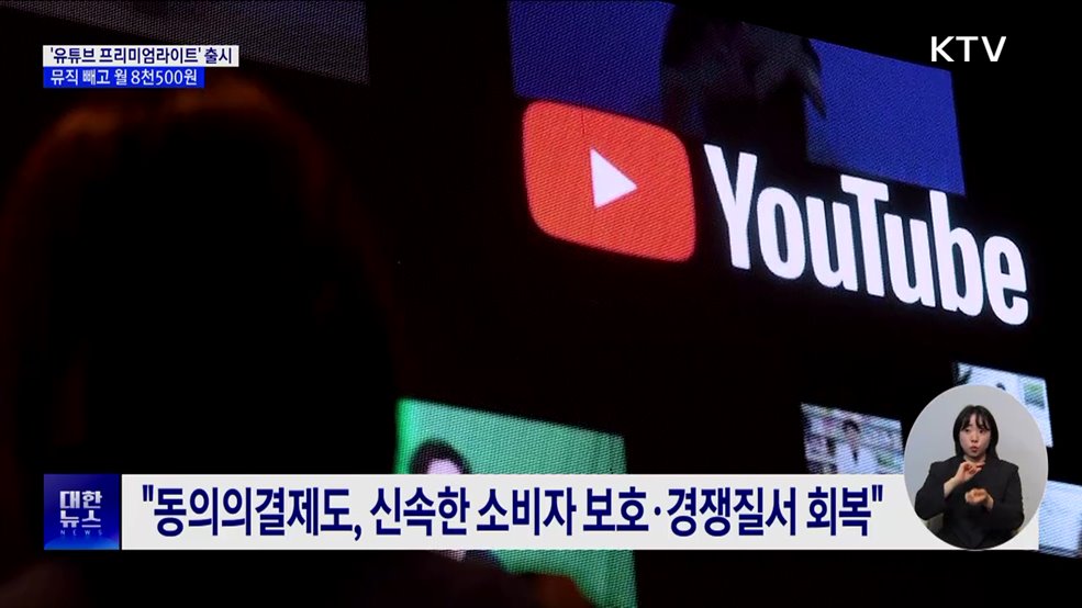 '유튜브 프리미엄라이트' 출시···뮤직 빼고 월 8천500원