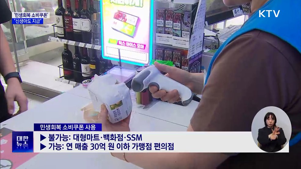 '민생회복 소비쿠폰' 21일부터 지급···신생아도 수령 가능