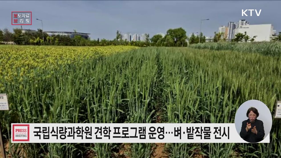 궁금한 식량작물, 국립식량과학원 전시포에서 확인해 보세요!