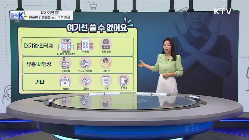 최대 55만 원! 전국민 민생회복 소비쿠폰 지급 [클릭K+]