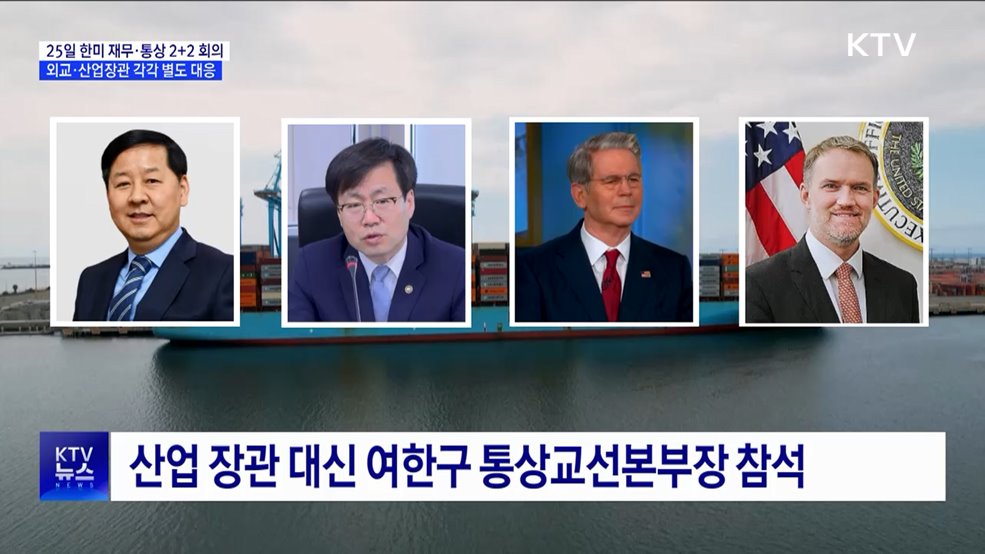 25일 한미 '재무·통상 2+2 협의'···외교·산업도 대응