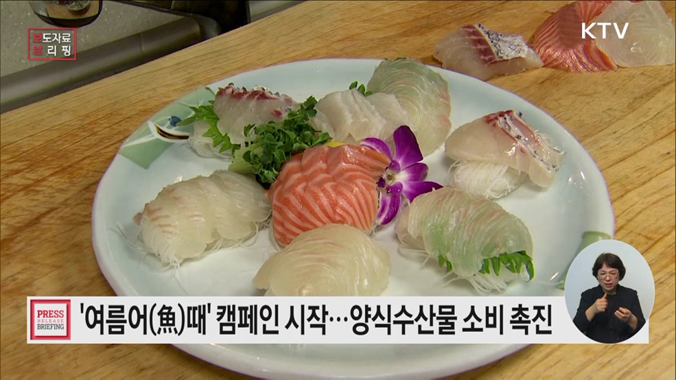 여름철 보양은 국산 양식수산물로! '여름어(魚)때' 행사 시작