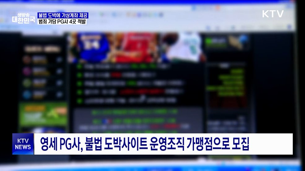 불법 도박 조직에 가상계좌 제공···범죄 가담 PG사 4곳 적발