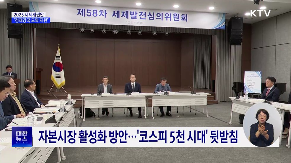 '배당소득 분리과세' 도입···국가전략기술에 AI 추가