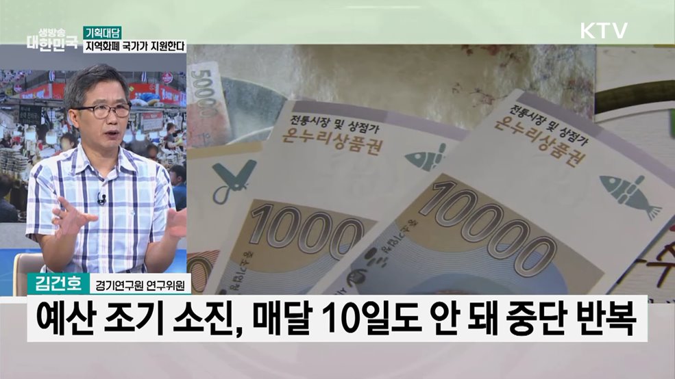 '지역화폐 국가 지원 의무화' 신속 과제 추진