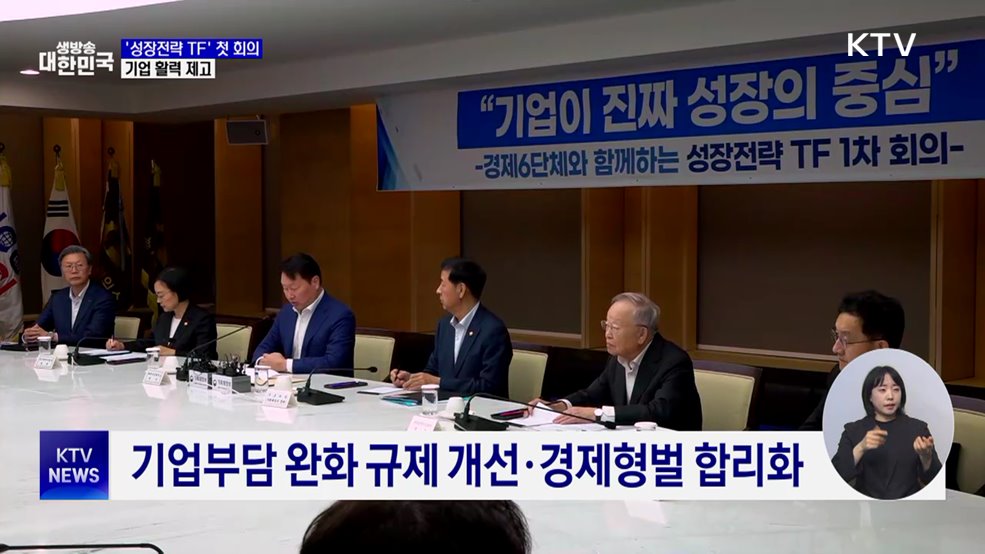 '성장전략 TF' 첫 회의···기업 활력 제고