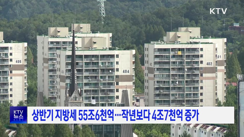 상반기 지방세 55조6천억···작년보다 4조7천억 증가