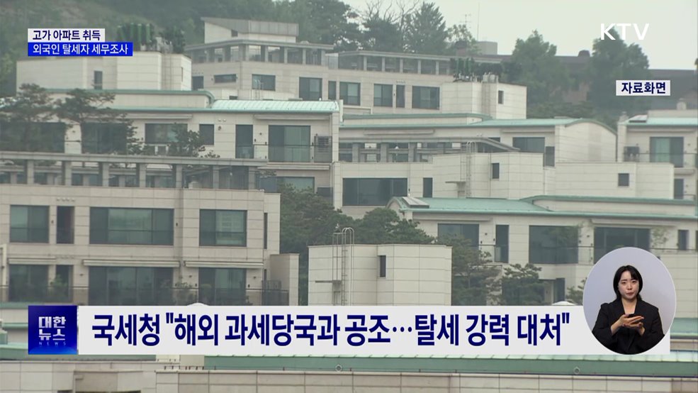 '편법증여·탈루' 외국인 탈세자 세무조사