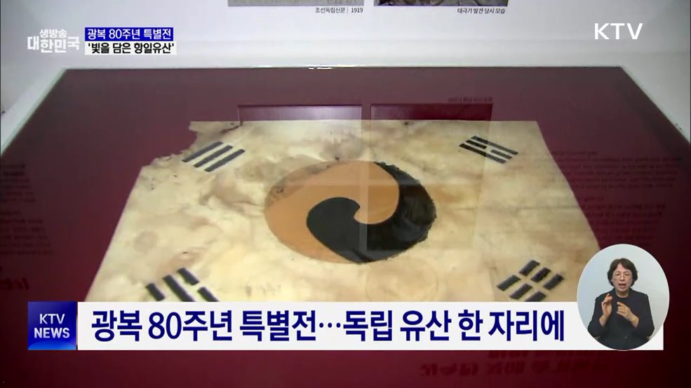 유물에 담긴 '독립 의지'···광복 80주년 특별전