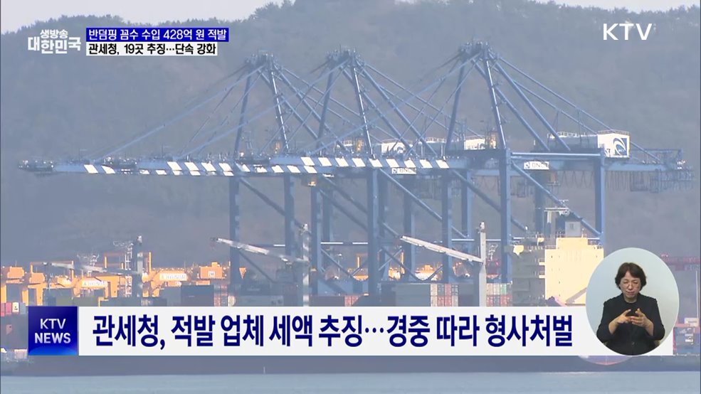 '철강 꼼수 수입' 428억 원 적발···관세청 19개 업체 추징