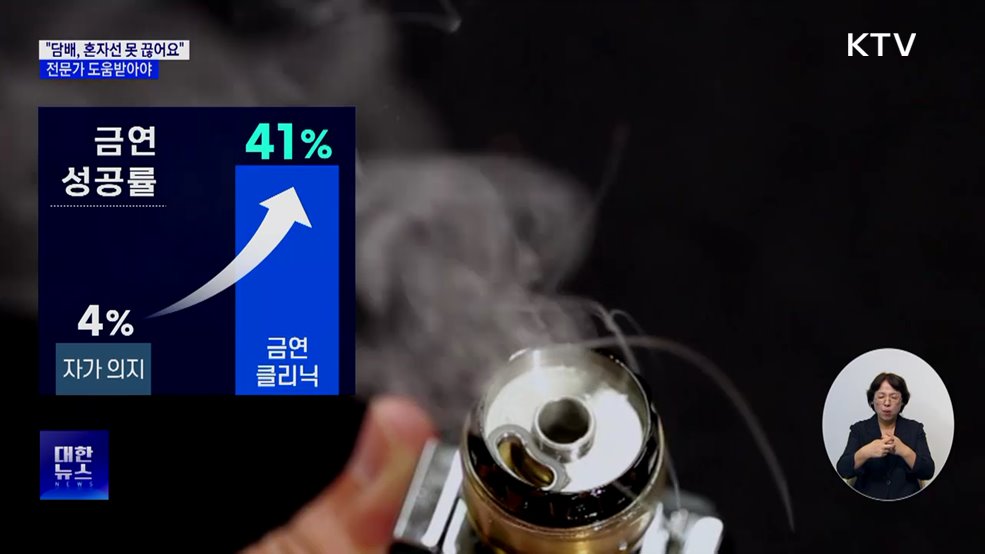 "담배, 혼자선 못 끊어요"···전문가 도움받아야