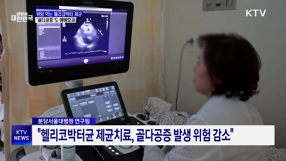 "골다공증 예방에 '헬리코박터 제균치료' 효과적"