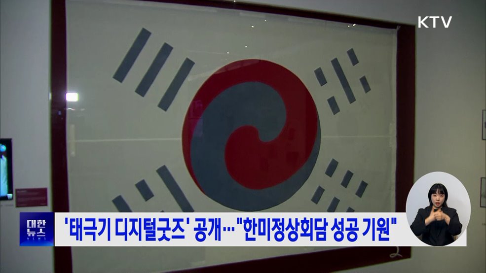 '태극기 디지털굿즈' 공개···"한미정상회담 성공 기원"