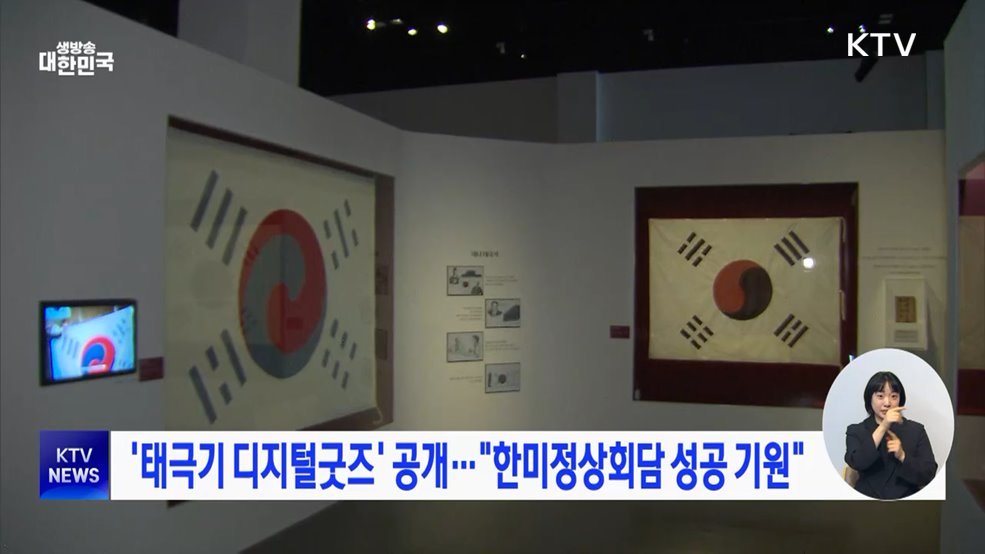 '태극기 디지털굿즈' 공개···"한미정상회담 성공 기원"