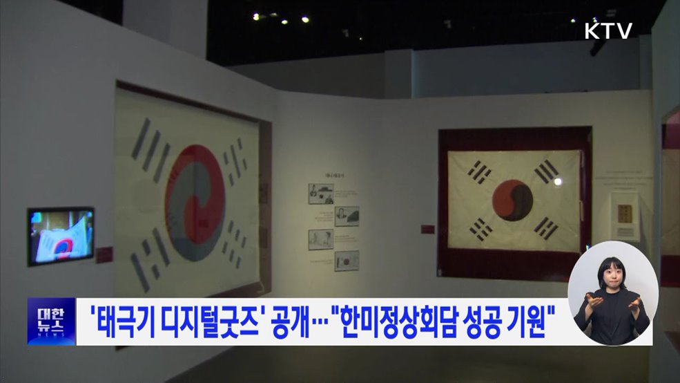 '태극기 디지털굿즈' 공개···"한미정상회담 성공 기원"