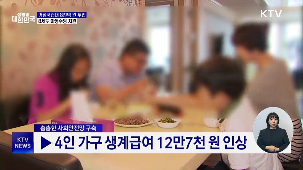 거점국립대 8천억 원 투입···8세도 아동수당 지원