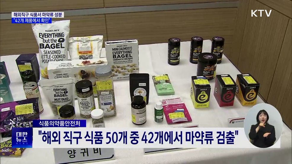 해외직구 식품서 마약류 성분···42개 제품 확인