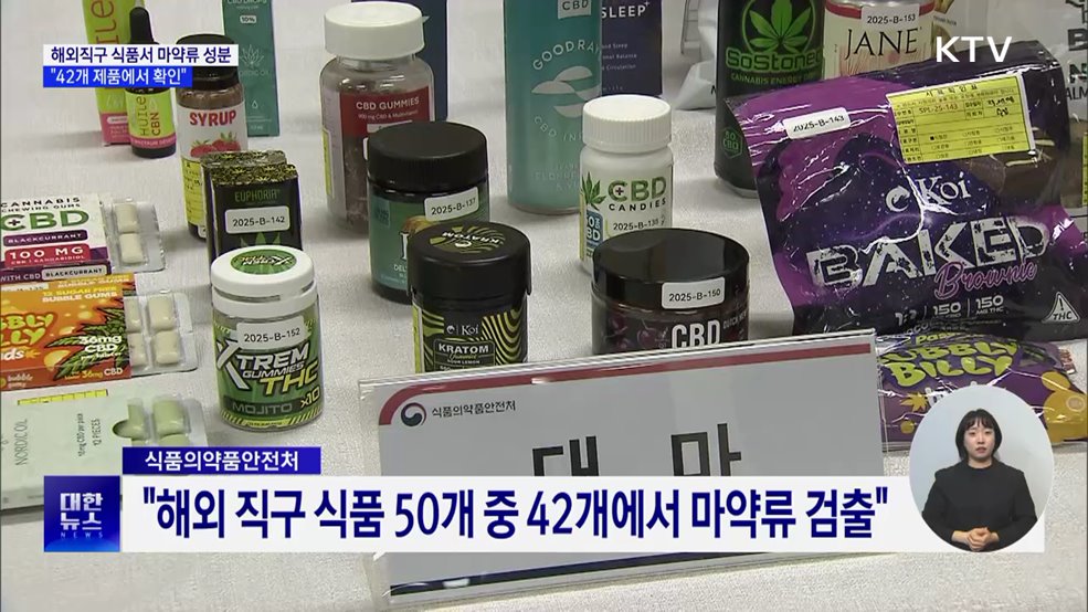 해외직구 식품서 마약류 성분···42개 제품 확인