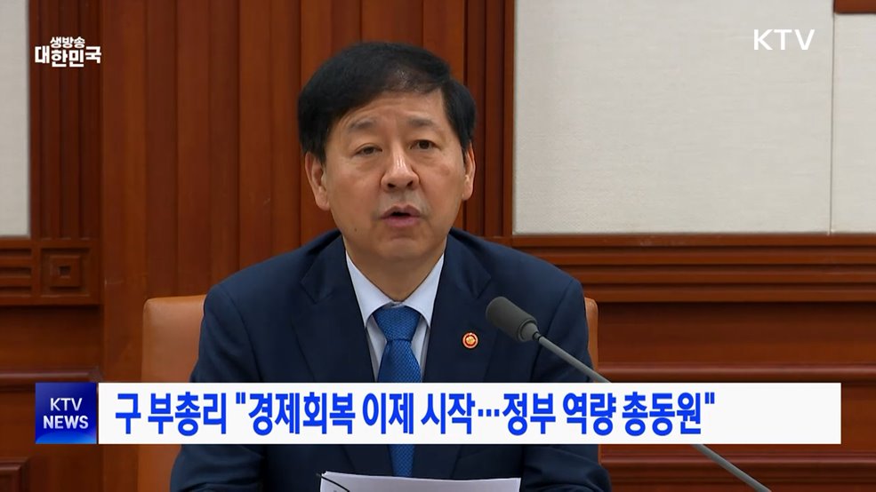 구 부총리 "경제회복 이제 시작···정부 역량 총동원"