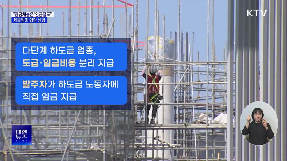 "임금체불은 '임금절도'"···체불범죄 형량 상향