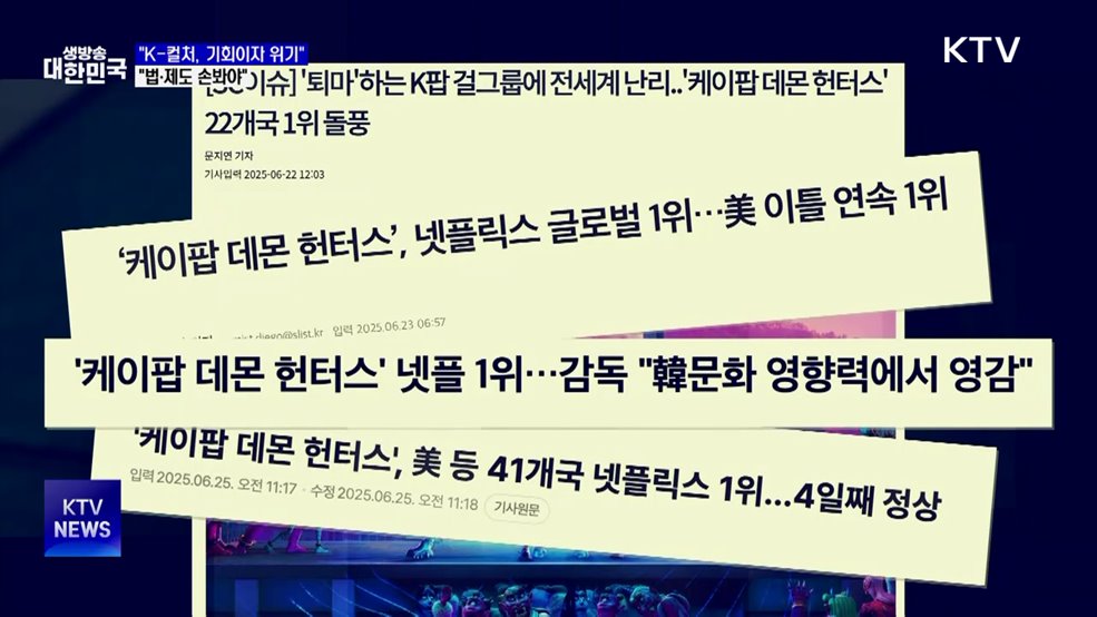 "K-컬처, 기회이자 위기···법·제도 손봐야"