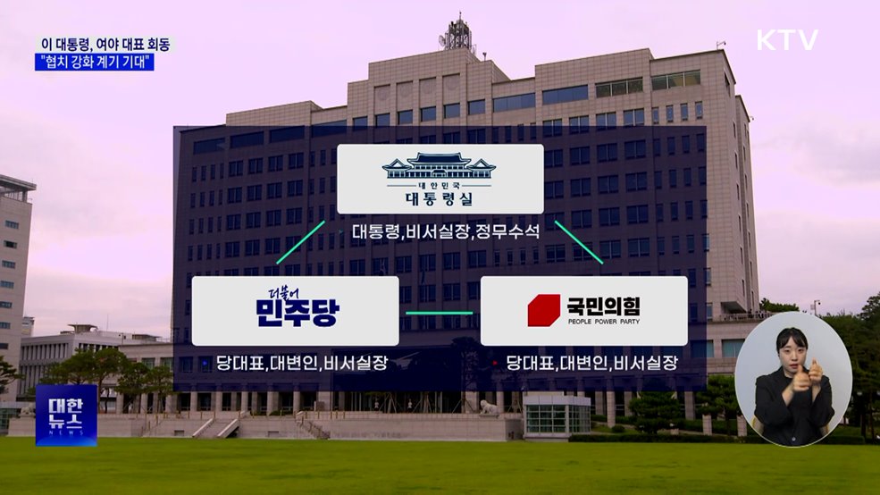 이 대통령, 8일 여야 대표와 회동···"협치 강화 기대"