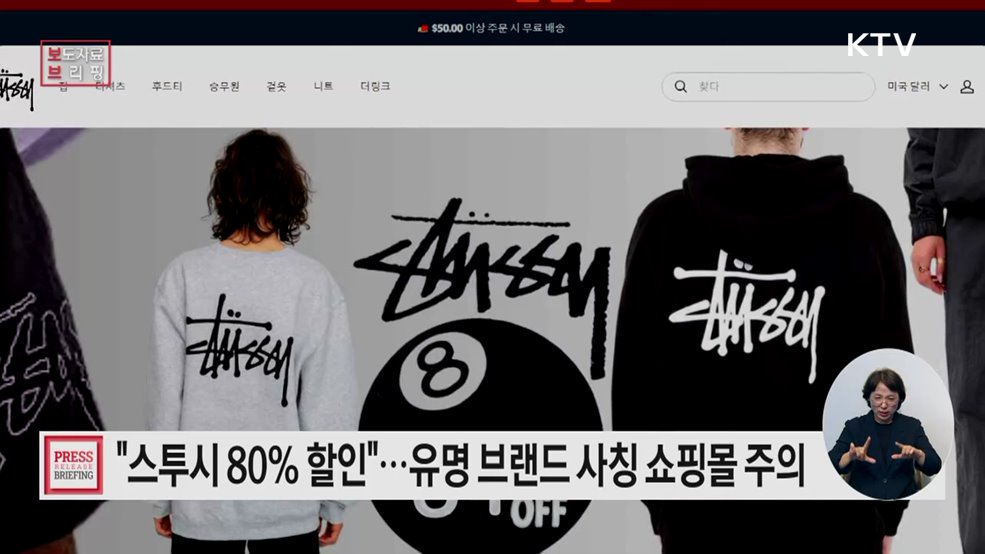 '알로', '스투시' 등 유명 브랜드 사칭 해외쇼핑몰 주의해야