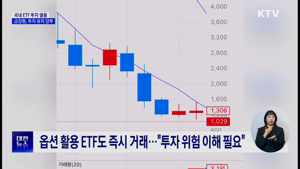 국내 ETF 투자 열풍···"상품 특성·투자 위험 살펴야"