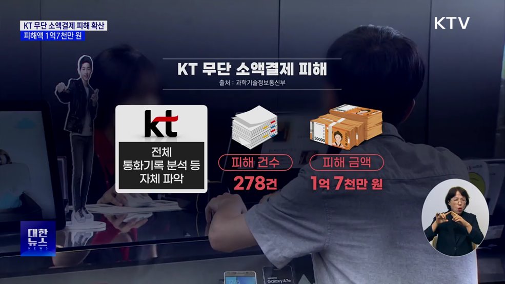 KT 무단 소액결제 피해 확산···피해액 1억7천만 원