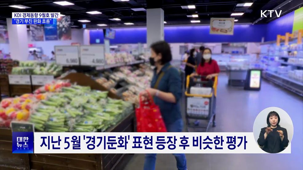 KDI "경기 부진 완화 흐름"···대미 수출 8.1% 감소