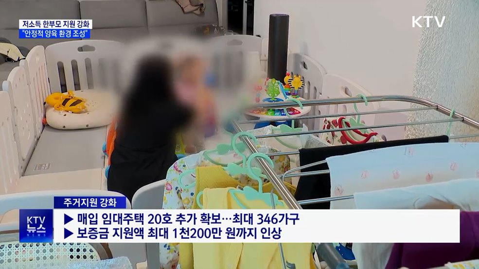 내년 저소득 한부모에 양육비·주거지원 강화