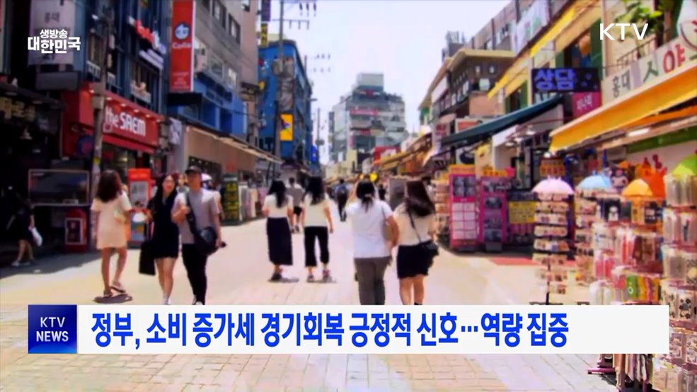 정부, 소비 증가세 경기회복 긍정적 신호···역량 집중