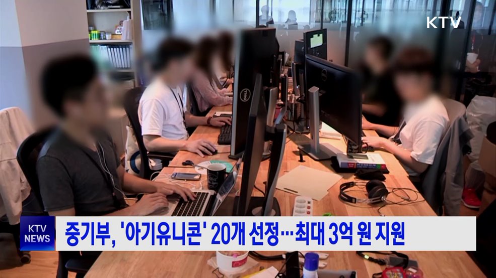 중기부, '아기유니콘' 20개 선정···최대 3억원 지원