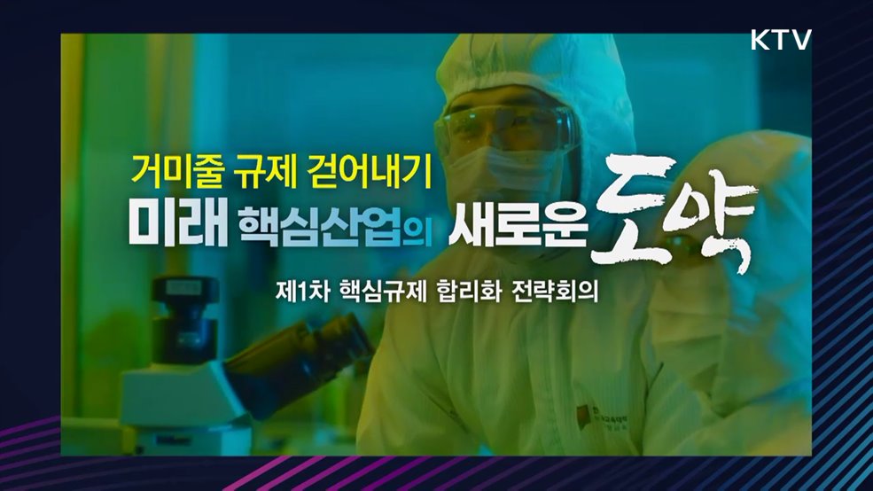 제1차 핵심규제 합리화 전략회의 - 거미줄 규제 걷어내기 미래 핵심산업의 새로운 도약