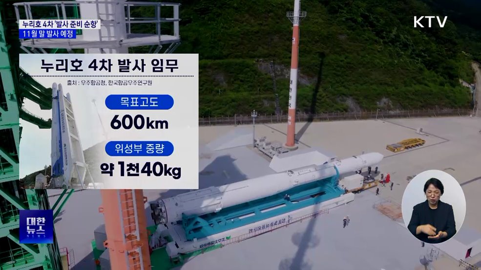 누리호 4차 발사 준비 순항···11월 말 발사 예정