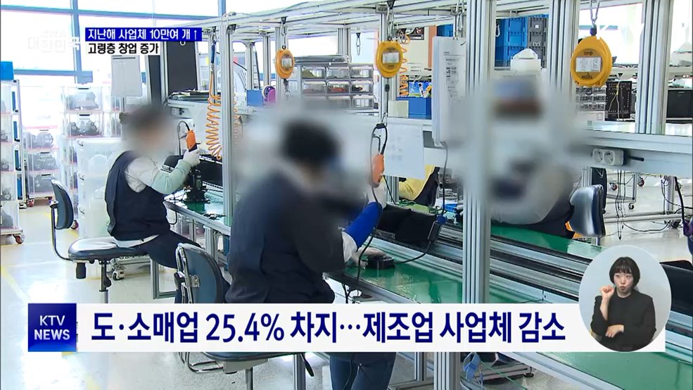 지난해 사업체 10만여 개↑···고령층 창업 증가