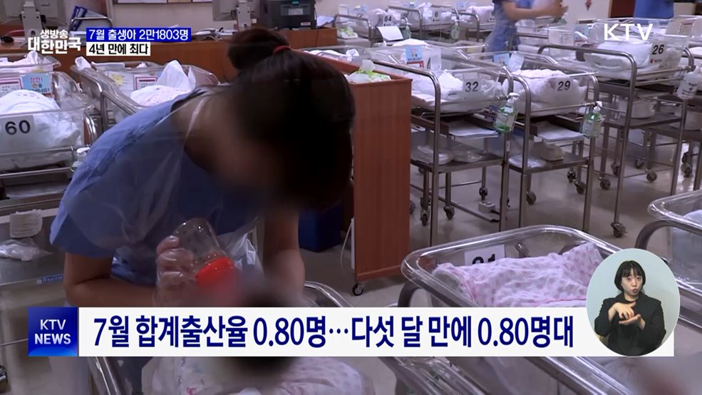 7월 출생아 4년 만에 최다···"30대 여성 인구↑·인식 변화"