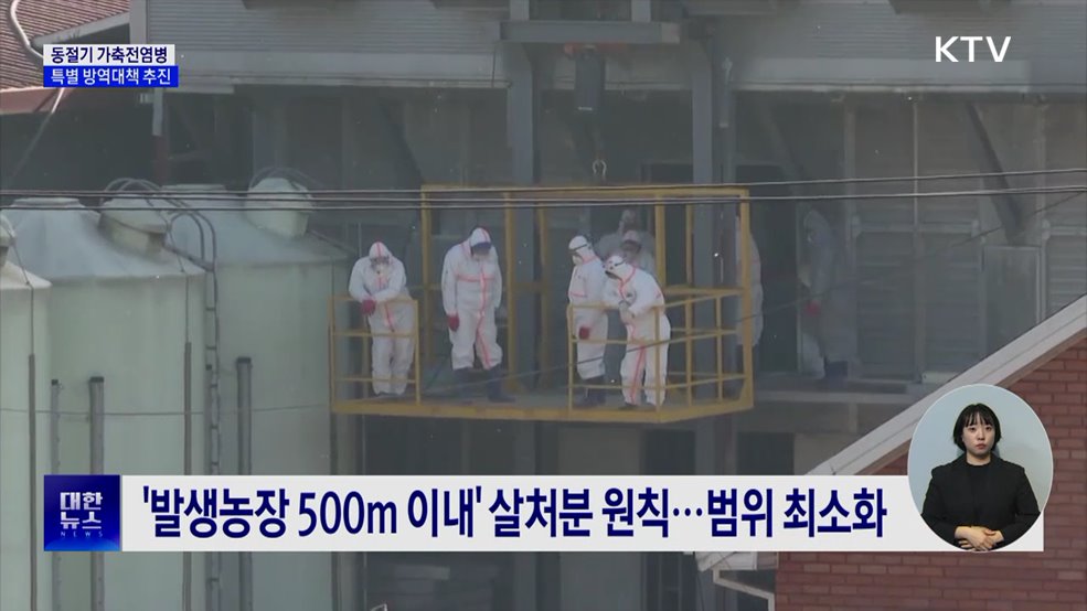 가축전염병 특별대책기간···"겨울철 방역 총력"