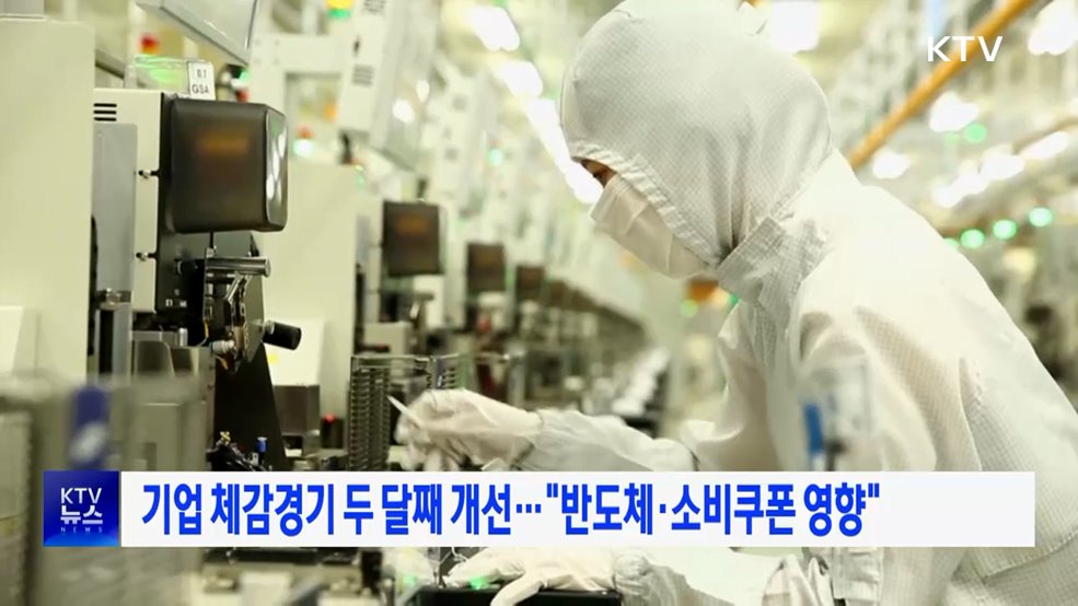 기업 체감경기 두 달째 개선···"반도체·소비쿠폰 영향"