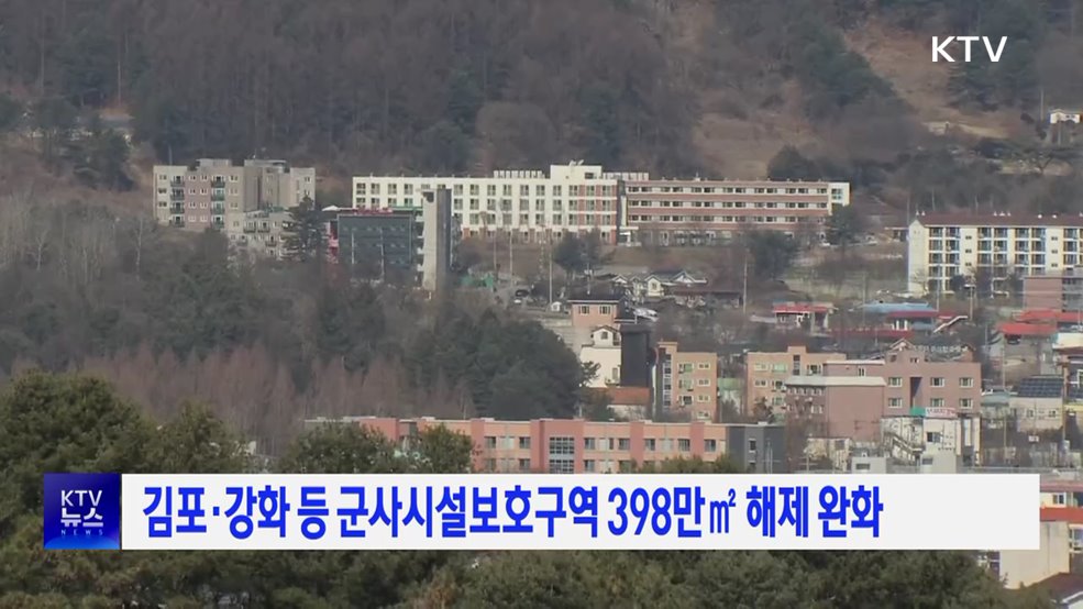 김포·강화 등 군사시설보호구역 398만㎡ 해제 완화