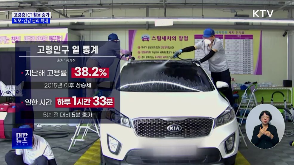 고령층, ICT 활용 급증···외모 관리 등 활동성도 증가