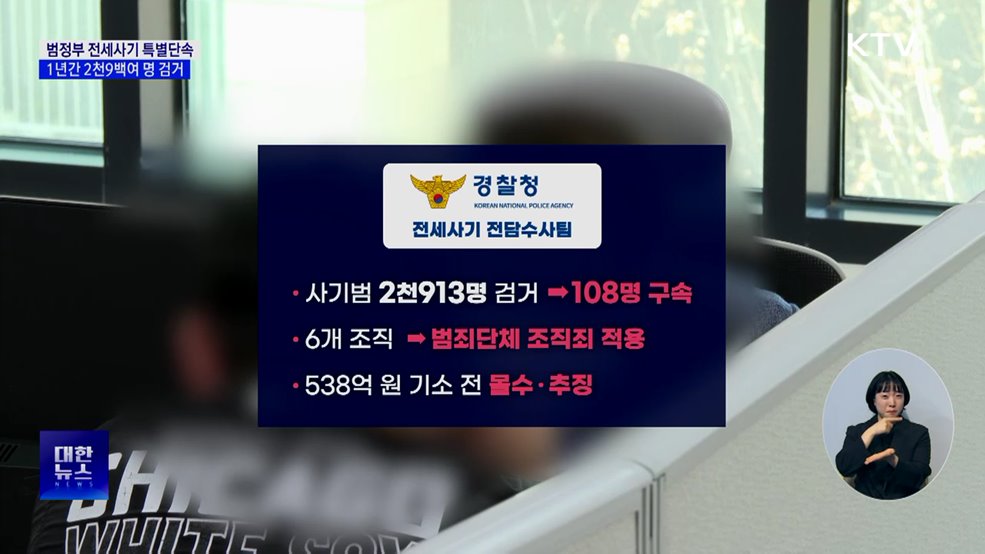 범정부 전세사기 특별단속 1년···2천9백여 명 검거