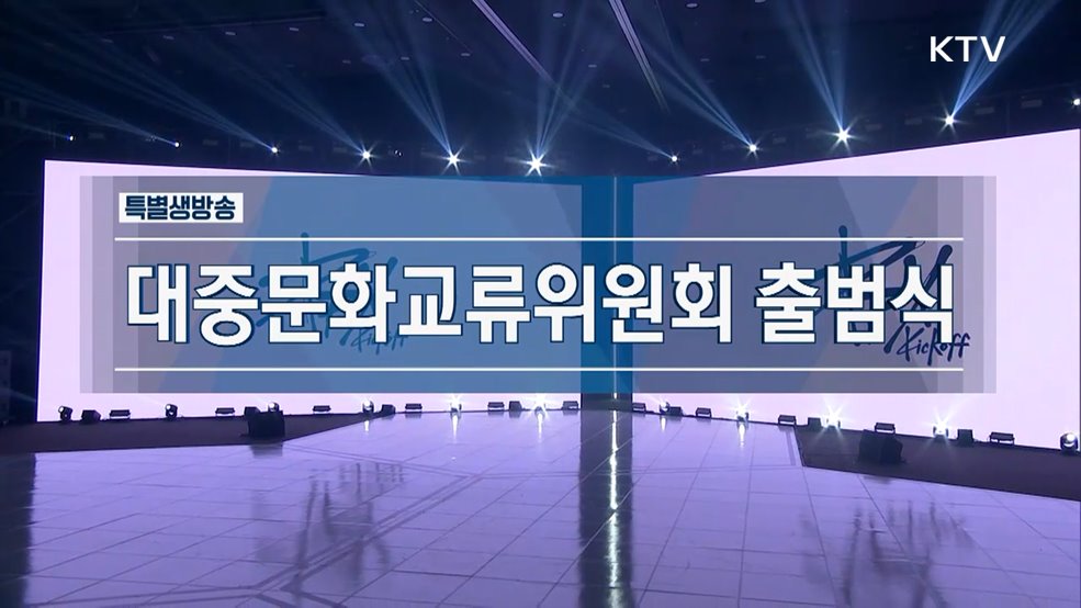 대중문화교류위원회 출범식