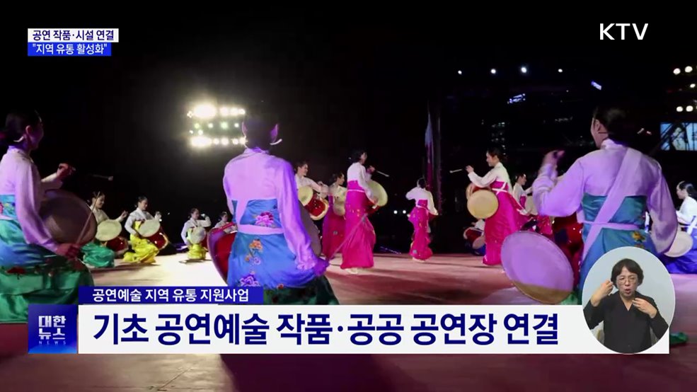 문체부, 공연 작품·시설 연결···"지역 유통 활성화"