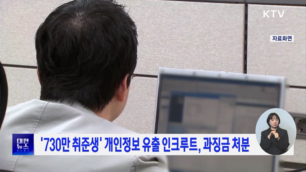 '730만 취준생' 개인정보 유출 인크루트, 과징금 처분