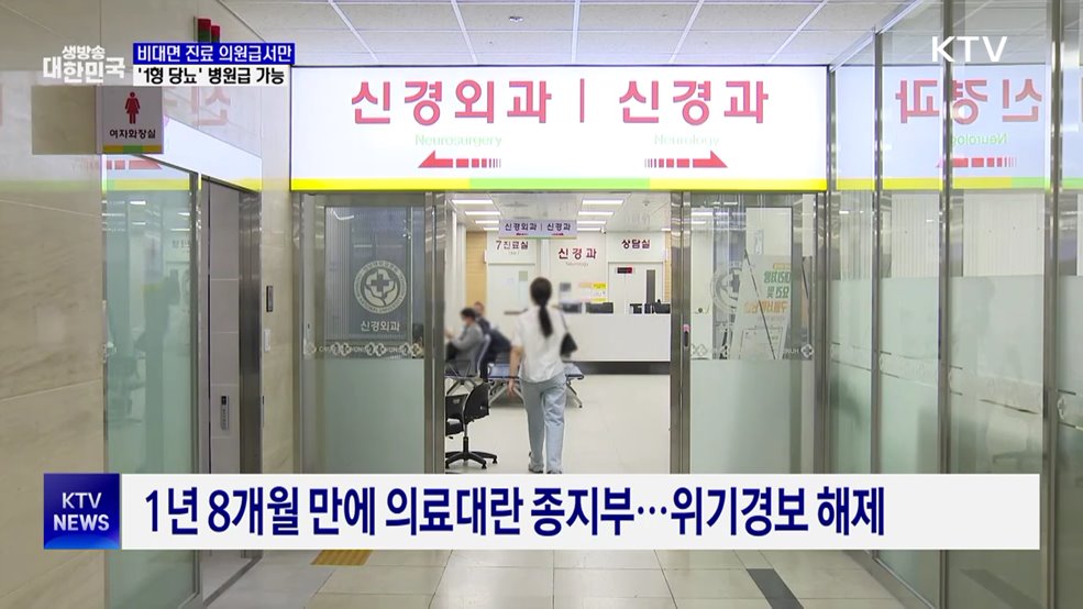 비대면 진료, 의원급서만···1형 당뇨 병원급 허용