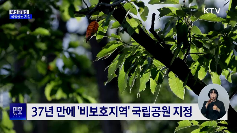 부산 금정산 국립공원 지정···20년 기다림 결실