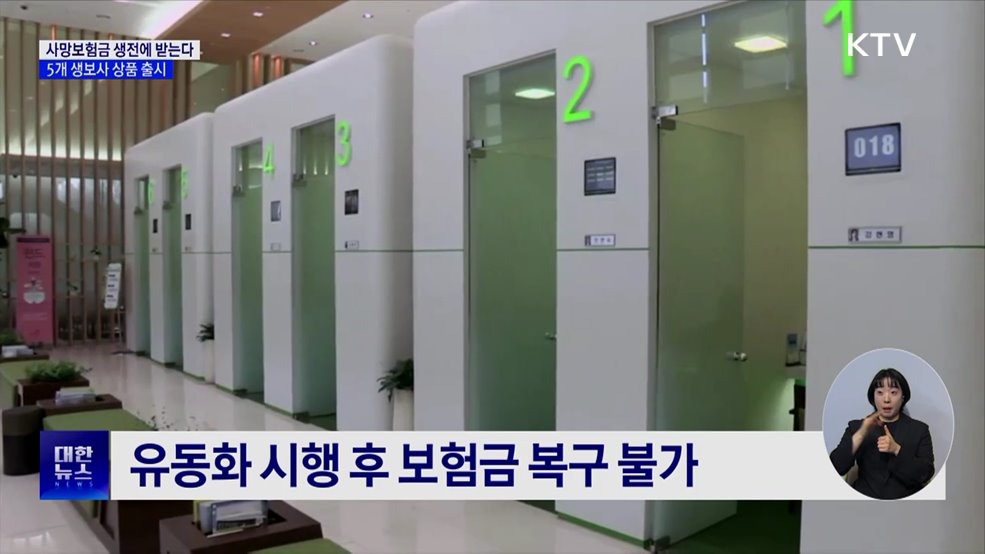 "사망보험금 생전에 받는다"···5개 상품 출시