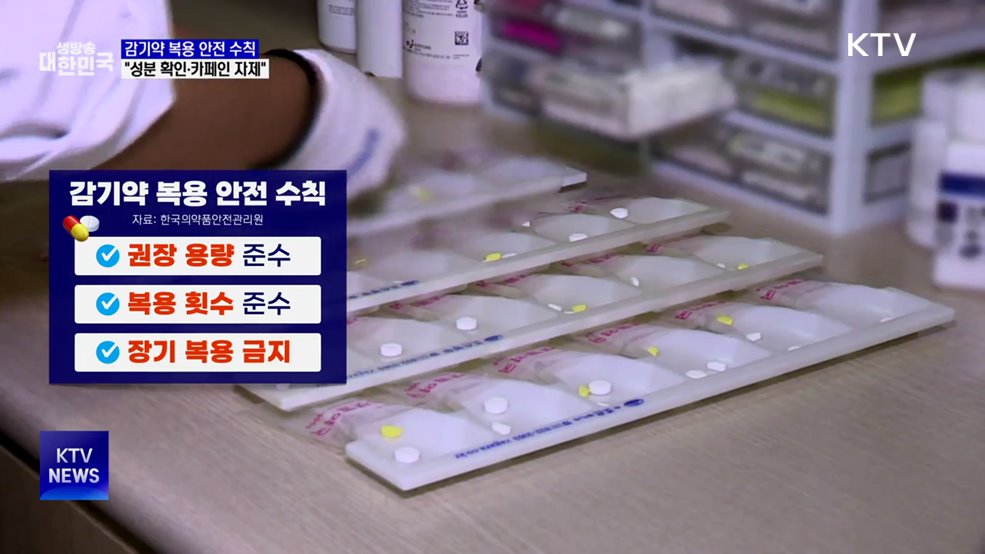 감기약 복용 안전 수칙···"성분 확인·카페인 자제"