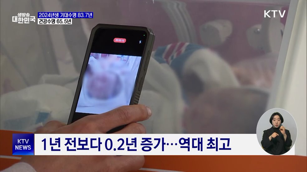 지난해 출생아 기대수명 83.7년···역대 최고